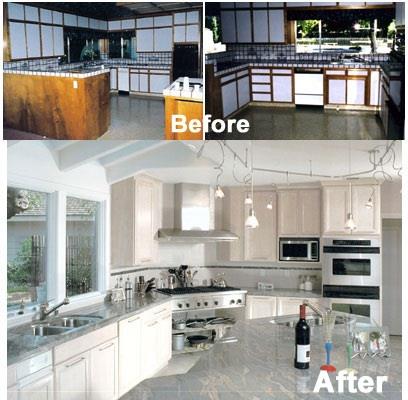 Before and After Kitchen Remodeling